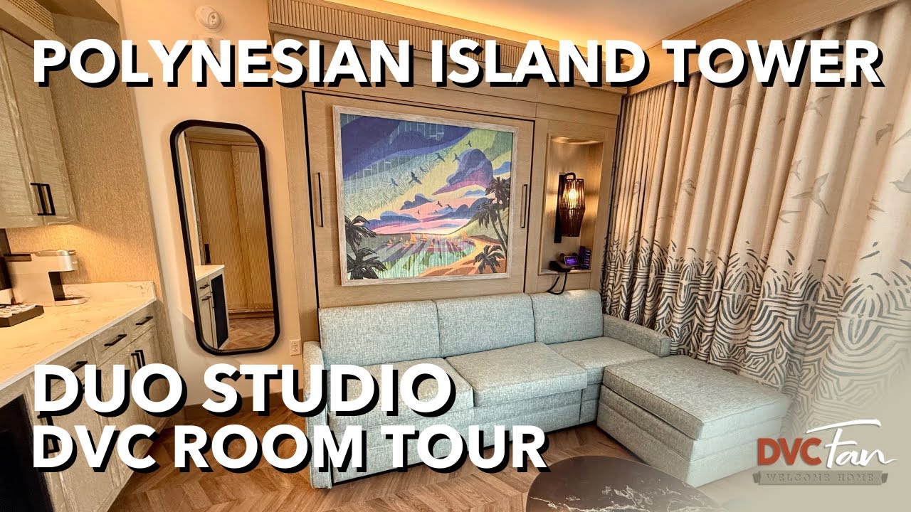 First Look: Disney’s Polynesian Island Tower Duo Studio Room Tour!