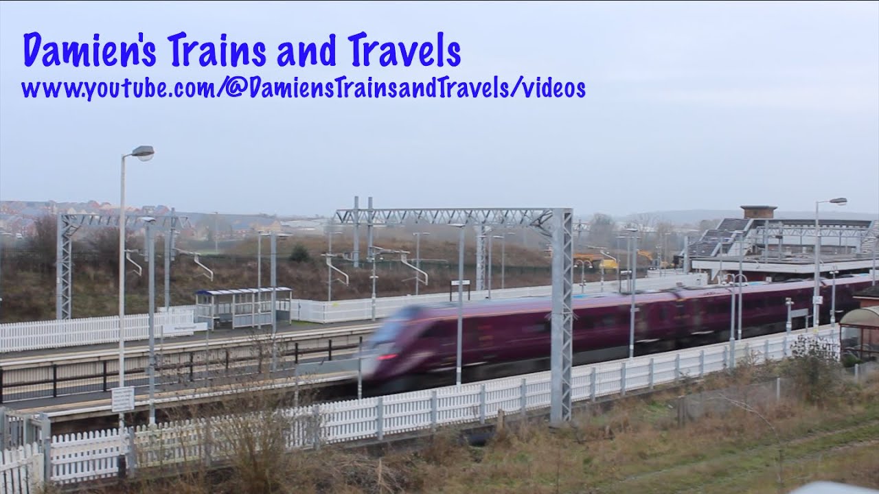 EMR Class 810 Aurora No. 810013 Passing Wellingborough Railway Station, 26th January 2026