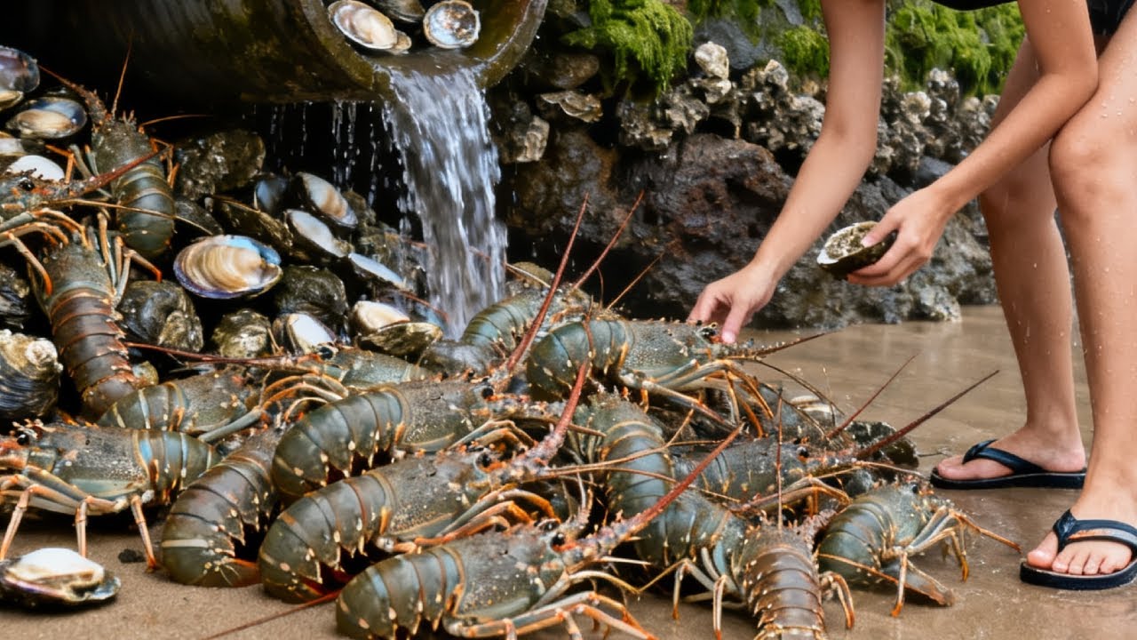 Braving The Rain To Catch Valuable Goods, Sea Cucumbers, Abalone, And Lobsters Were Discovered