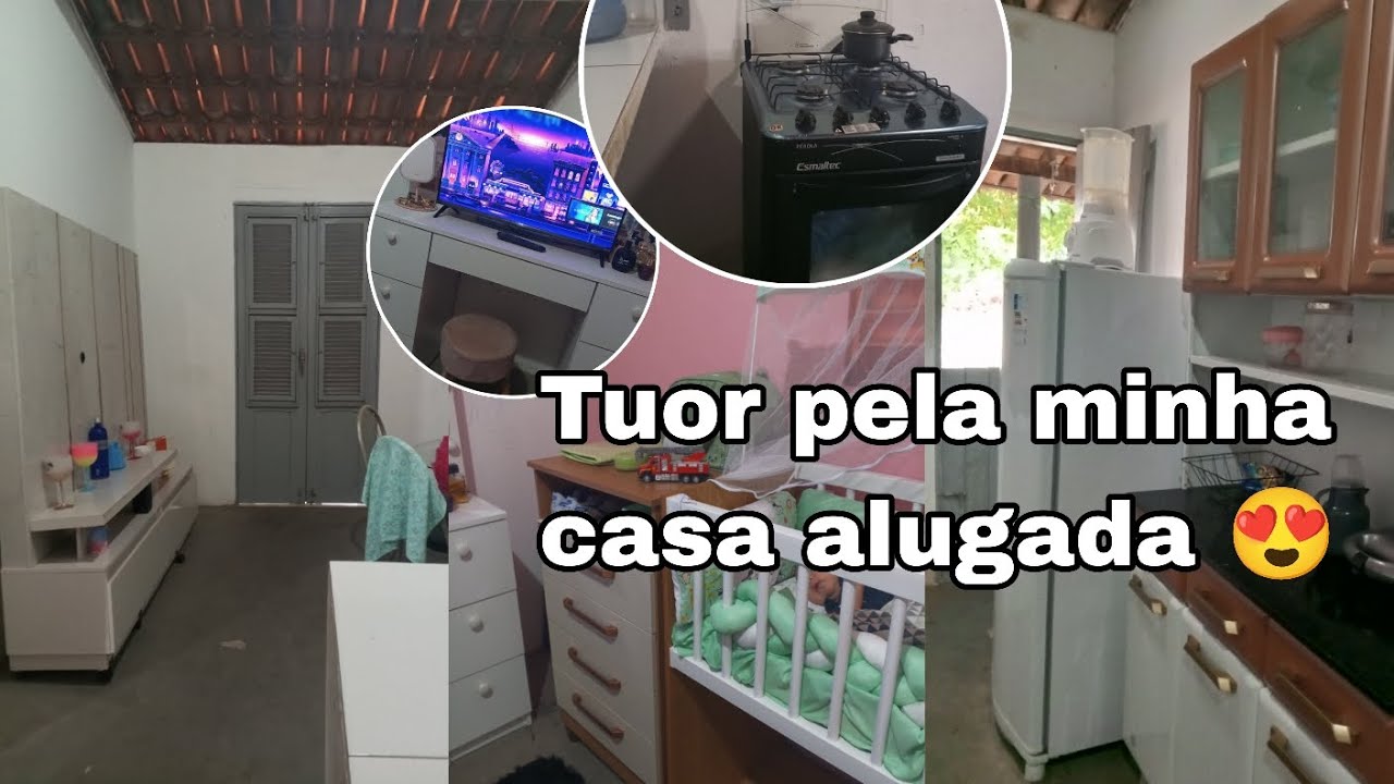 Tuor pela minha casa alugada 😍