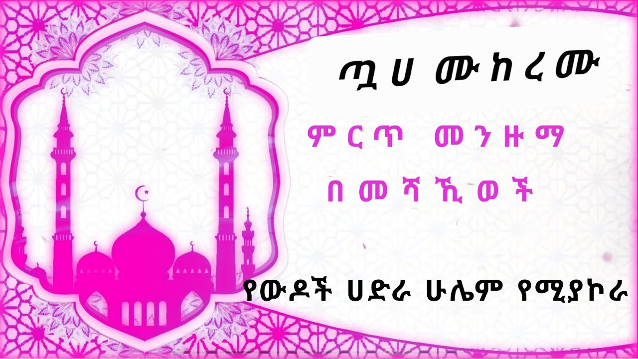 # አዲስ ምርጥ መንዙማ ጧሀ ሙከረሙ new best Ethiopian menzuma Tuha Mukeremu