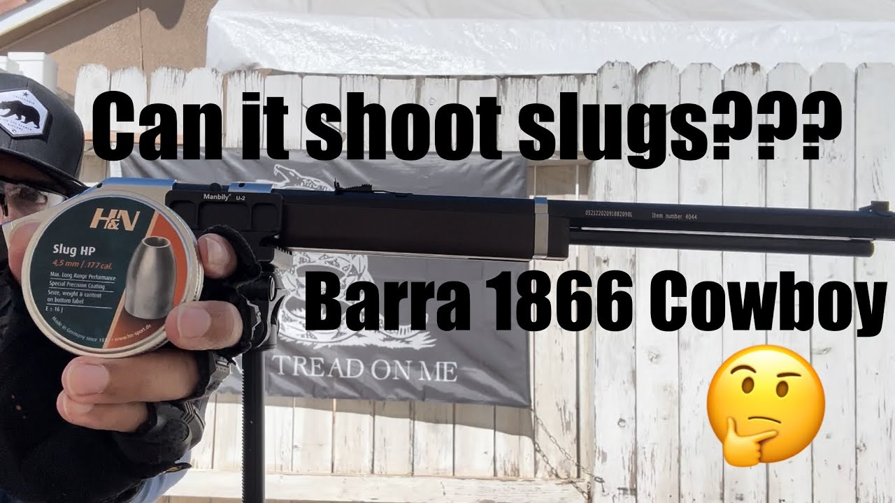 Shooting H&N .177 Slugs with the Barra 1866 Cowboy Air Rifle