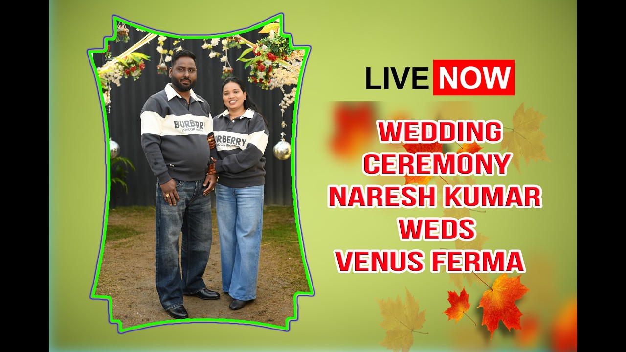 Live🔴Wedding Ceremony Of Naresh Kumar Weds Venus Ferma On.12-02-2026