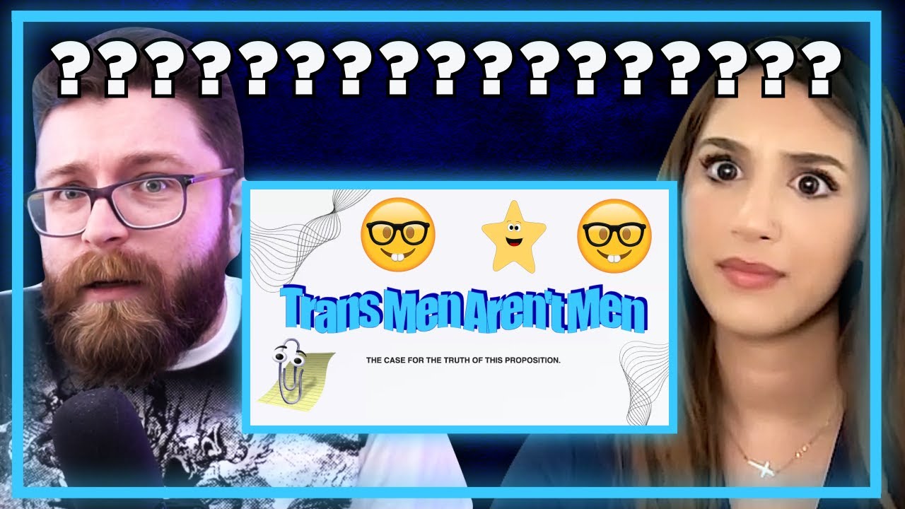 Delusional Transphobe Brings An ANTI-TRANS POWERPOINT To Debate Me