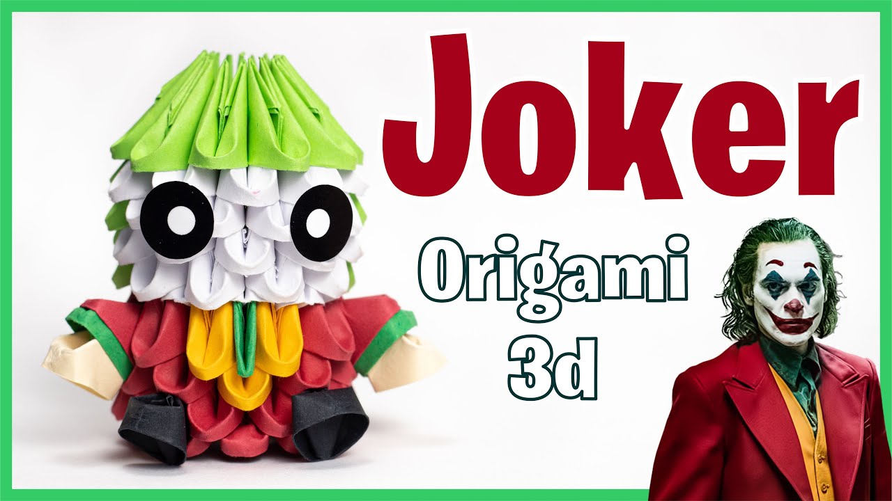 Cómo Hacer al JOKER  de ORIGAMI 3d 🕺 en Español (FÁCIL) Tutorial Paso a Paso