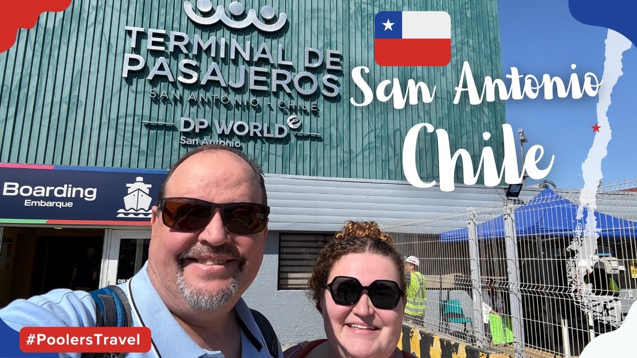 Embarkation Day! on a captivating journey aboard a South American princess cruise; San Antonio Chile