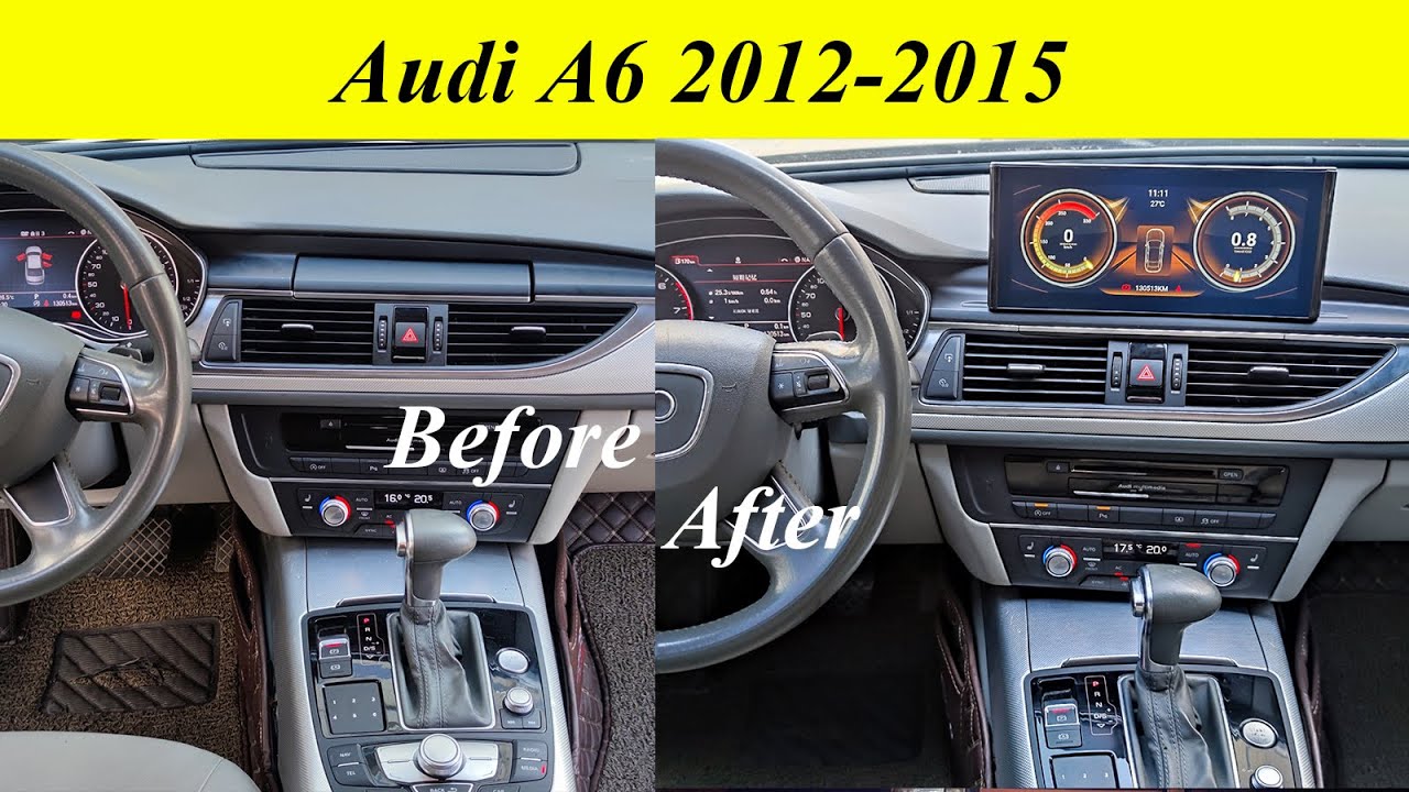 Installation: Audi A6 2013 Year 10.25inch Android Car Radio Screen Upgrade