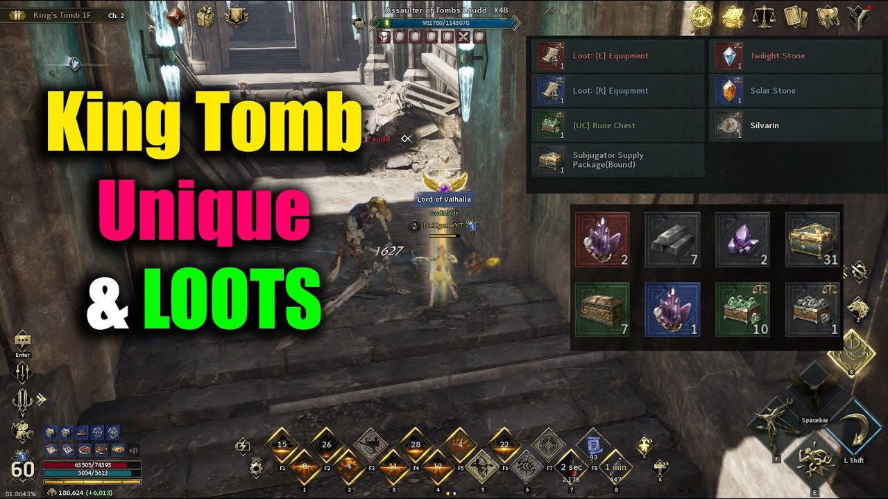 Legend of Ymir King Tomb Unique & Loots