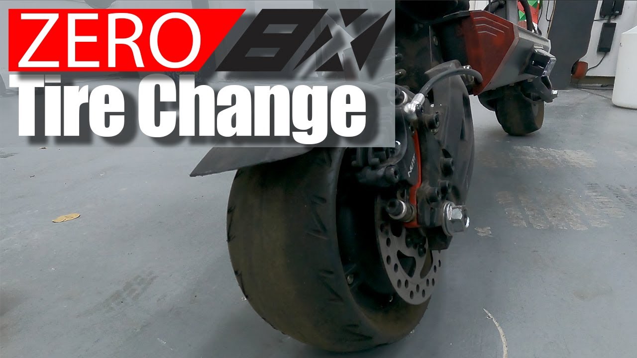 ZERO 8X Solid Rubber Tire Change