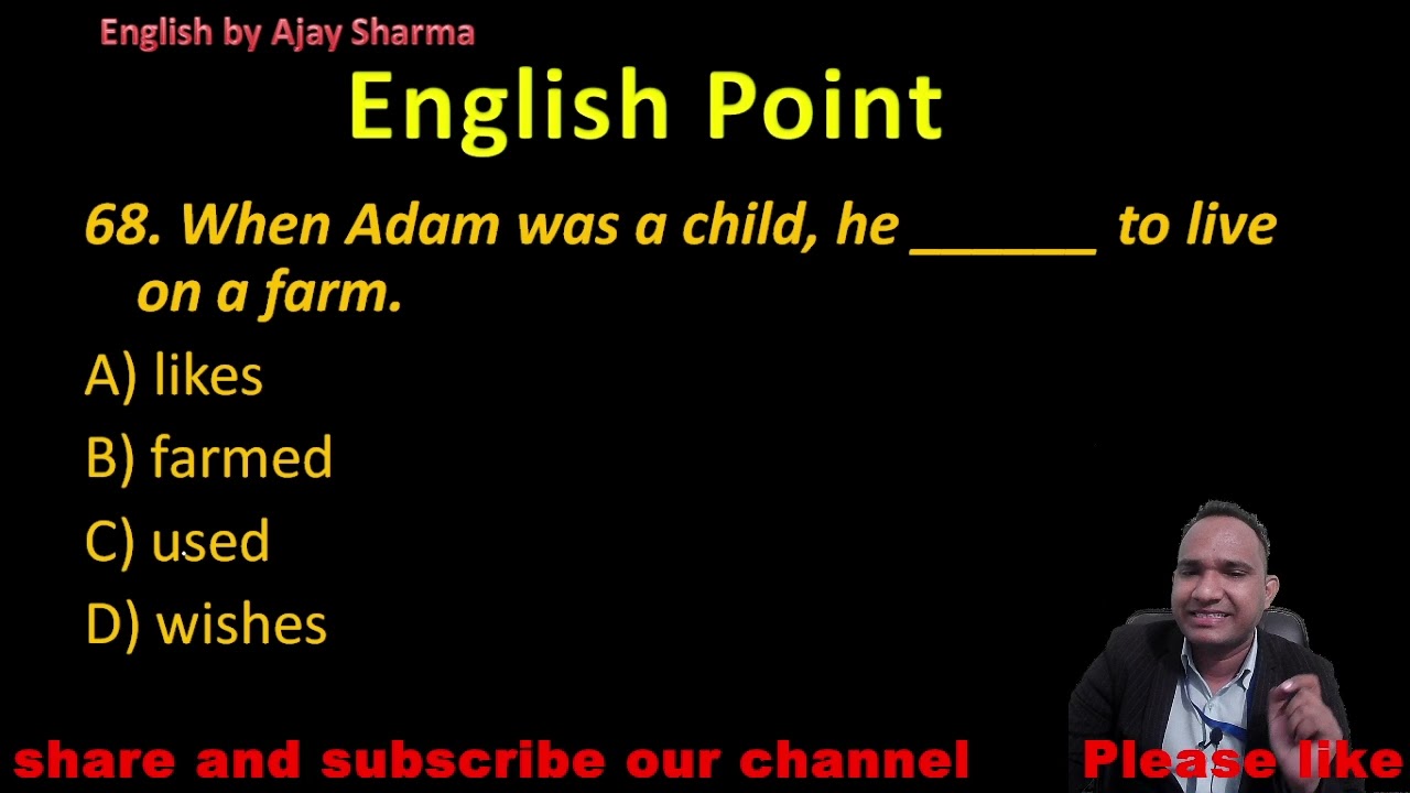 Important English Objective Questions For All Exams | English Point
