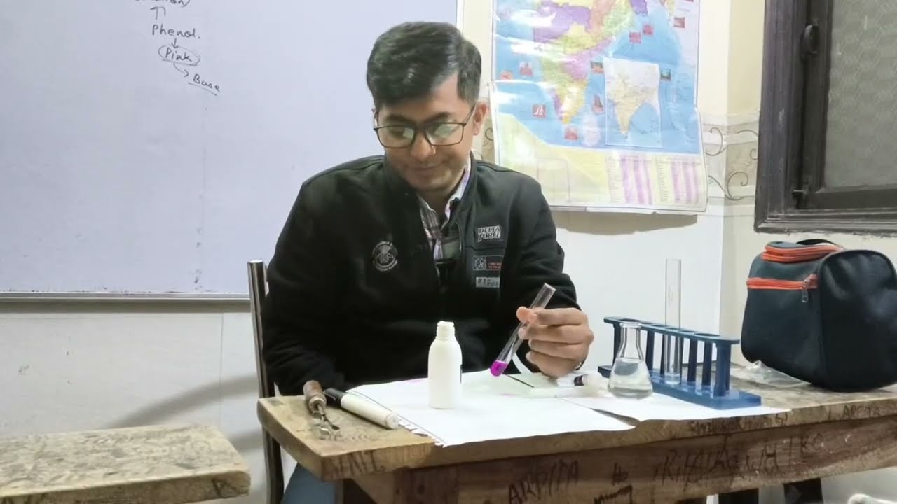 Neutralization reaction experiment 