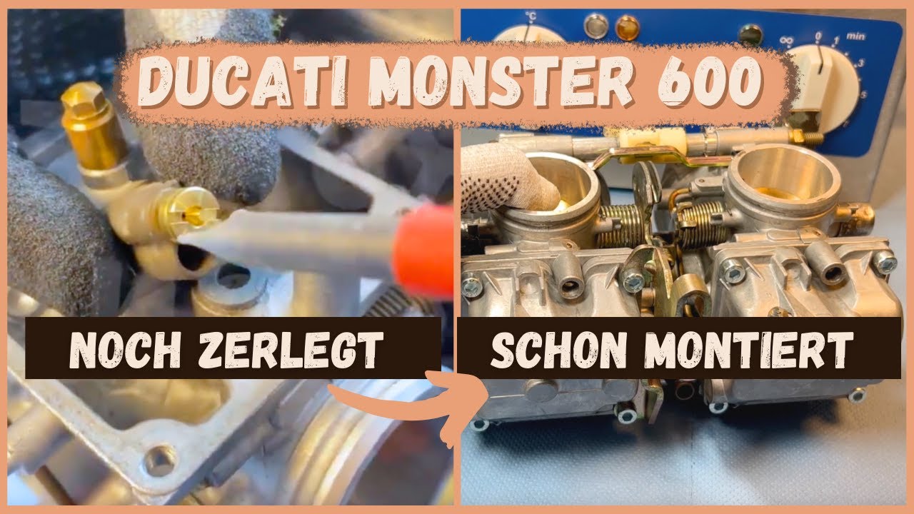 Vergaser Ducati Monster 600 Bj. 94-00 montieren, Schritt für Schritt Anleitung vom Vergaseronkel