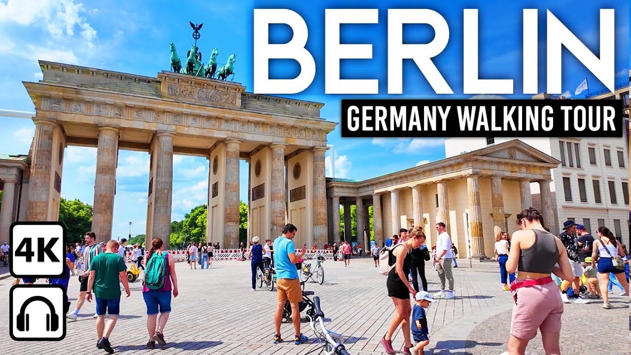 BERLIN, Germany 🇩🇪 Sightseeing 4K Walking Tour in most famous Places