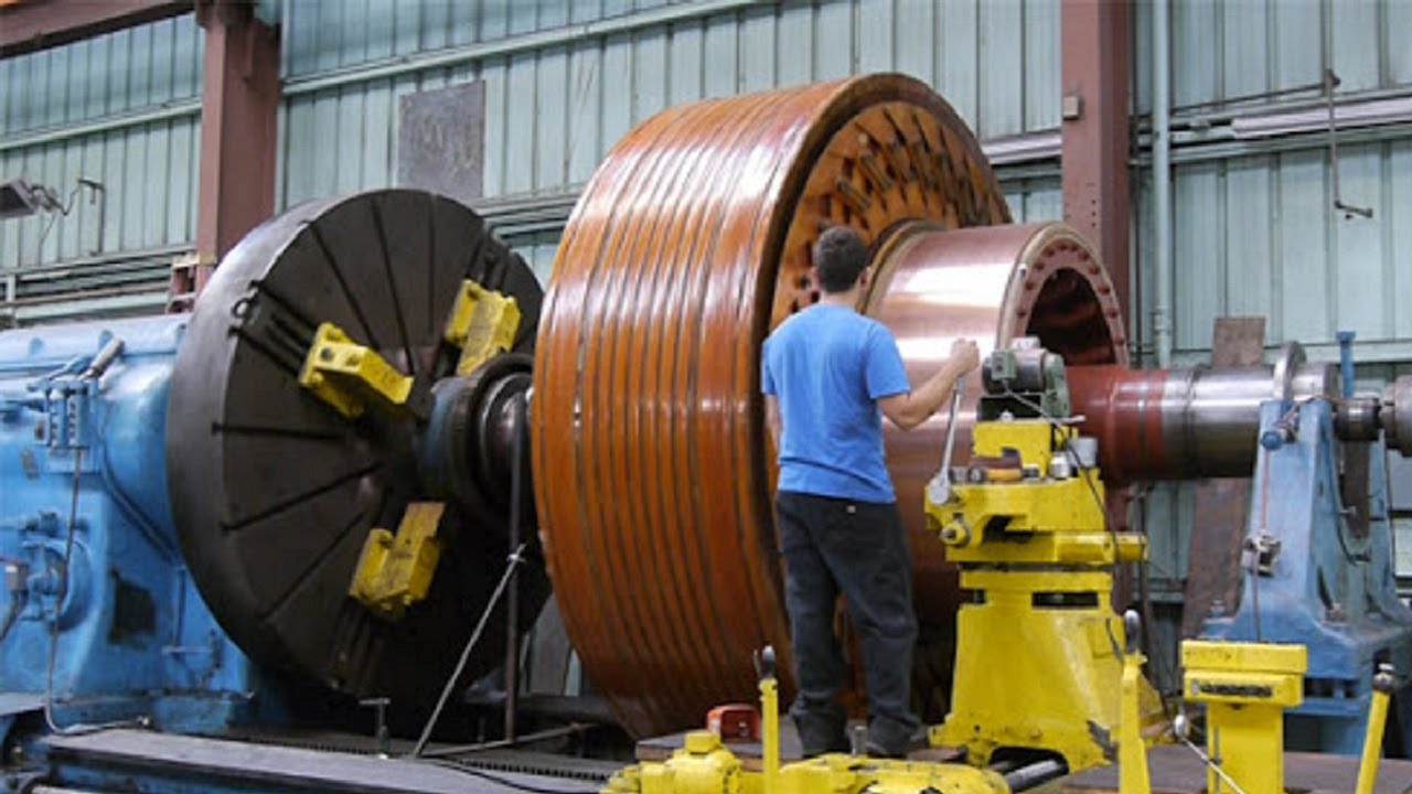 Dangerous Big Heavy Duty Lathe Machining Action, Fastest CNC Lathe Machines Modern