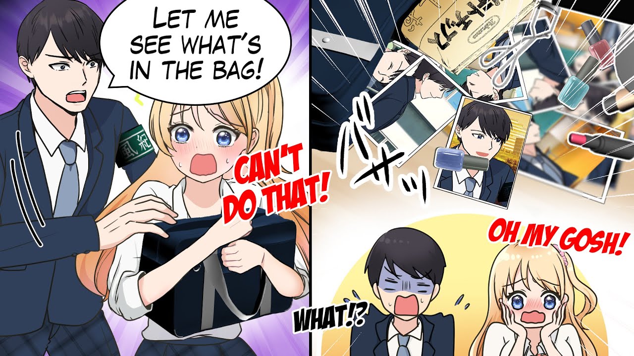 Mr. Discipline Officer Checks Bad Girl's Bag, Finds Tons of Pics of Himself!