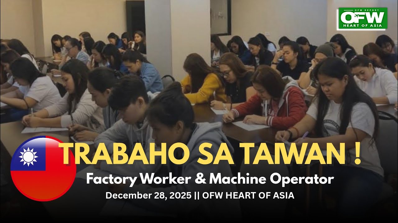 2026 TRABAHO SA TAIWAN ! FACTORY WORKER AT MACHINE OPERATOR! APPLY NA ! 