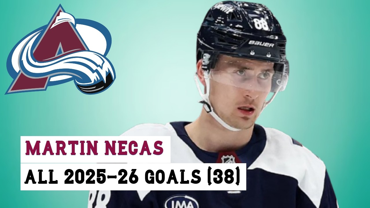 Мартин Нечас (#88) &mdash; все 38 голов в сезоне НХЛ 2025/26