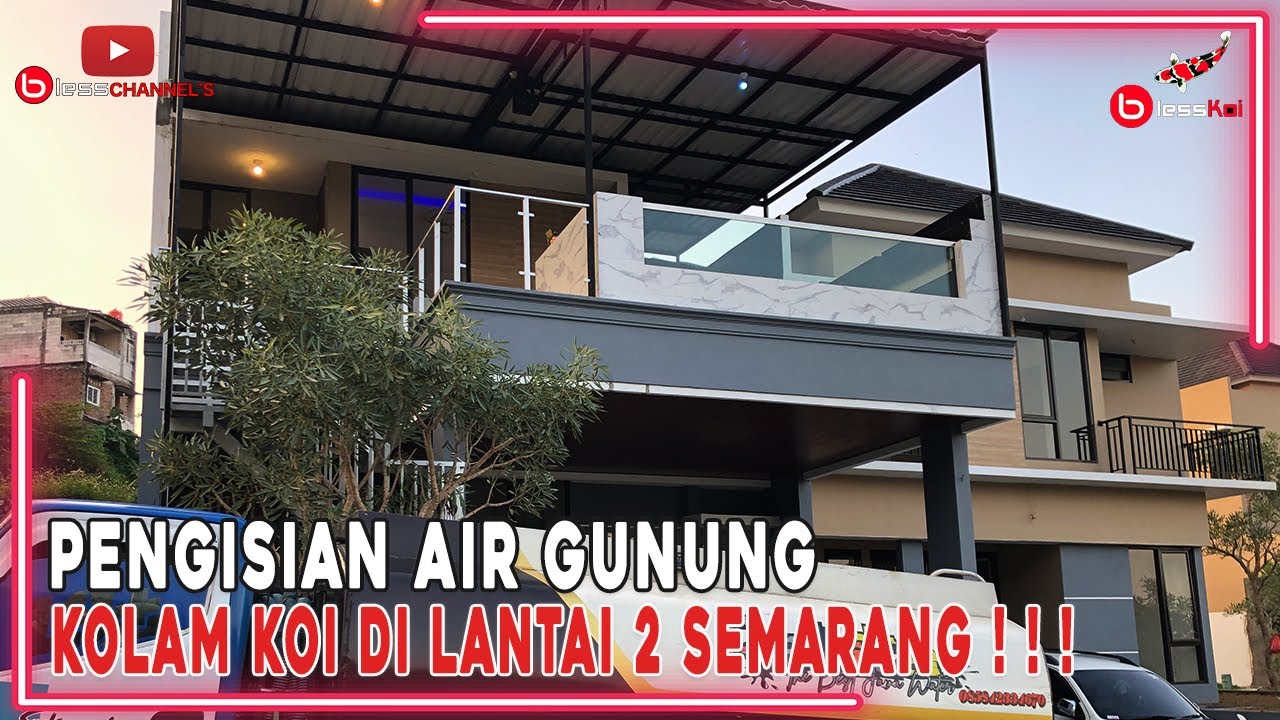 PENGISIAN AIR GUNUNG KOLAM KOI DI LANTAI 2 SEMARANG❗❗❗