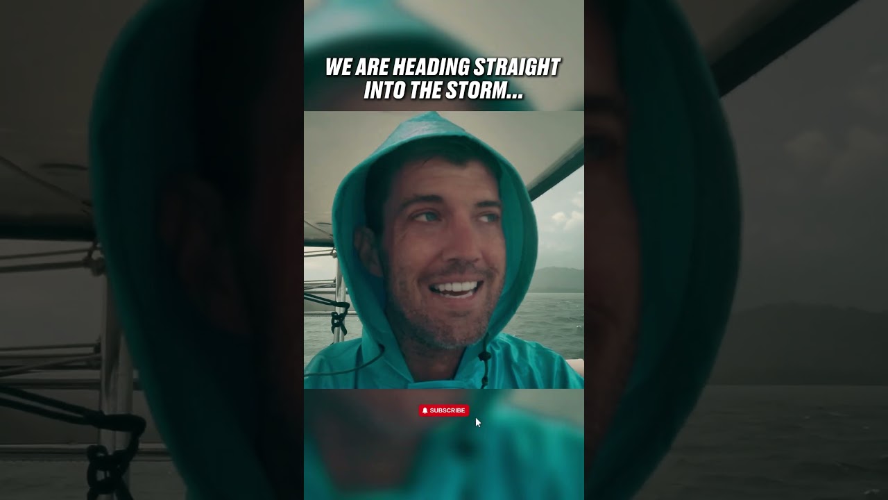 Heading into the storm #sailingvlog #sailingadventures #sailinglifestyle #adventureawaits