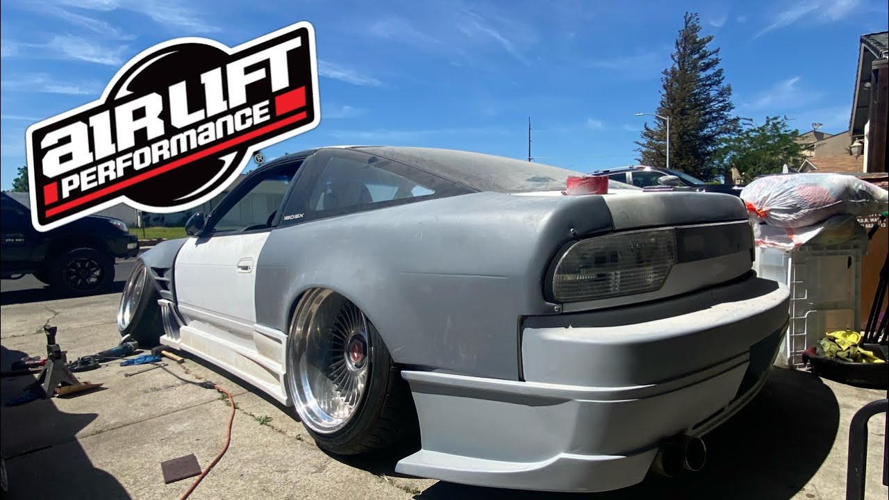 Airlift Suspension Install S13 240sx