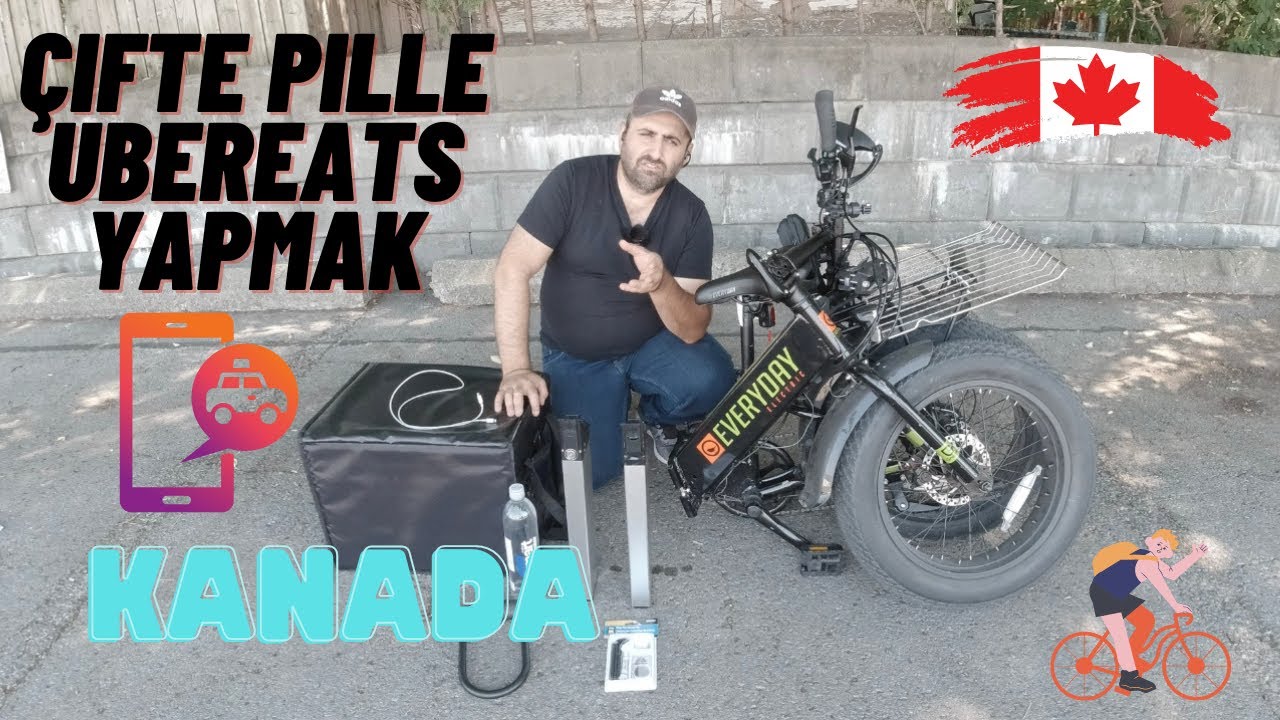 Çifte pille yemek teslimat(E bike)
