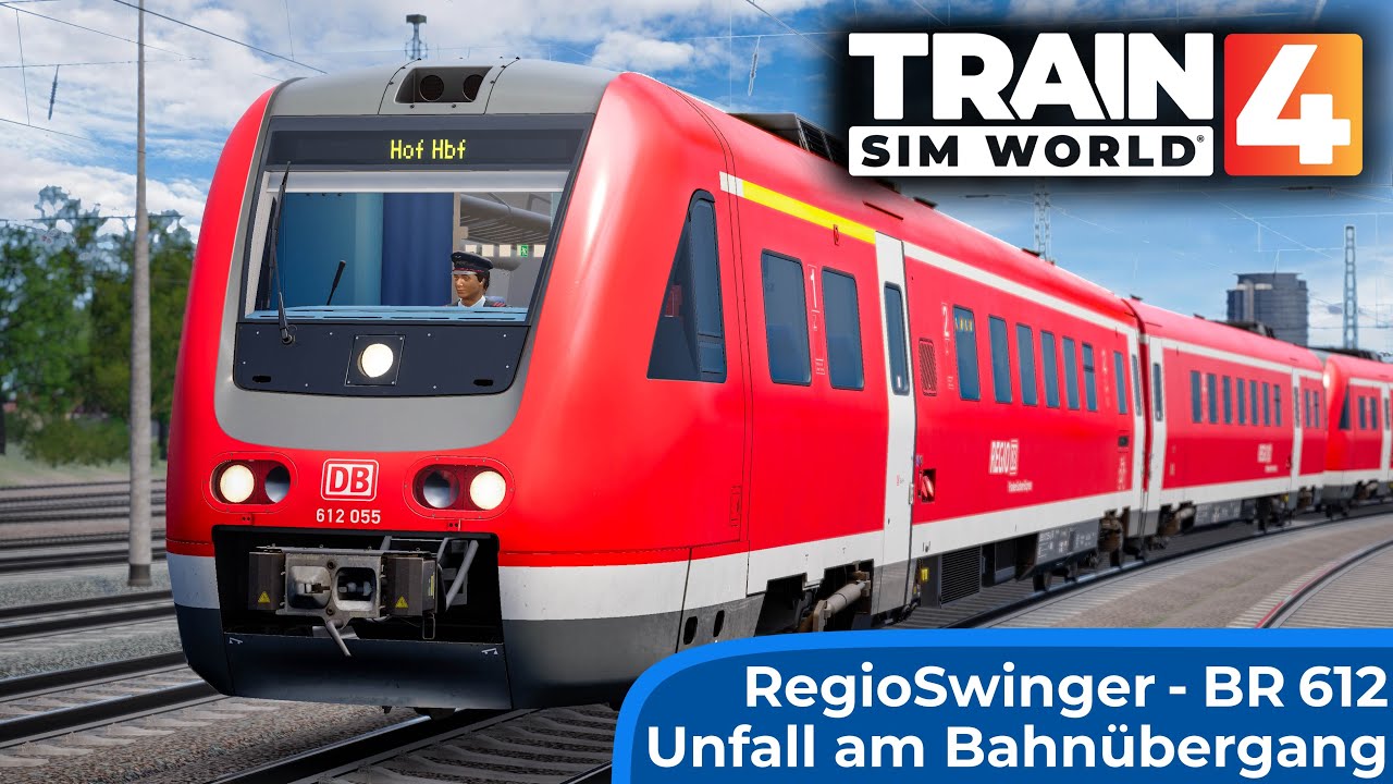 NEIGETECHNIK: Unfall am Bahn&uuml;bergang | TRAIN SIM WORLD 4 | Chemnitz - Dresden | RegioSwinger: BR 612