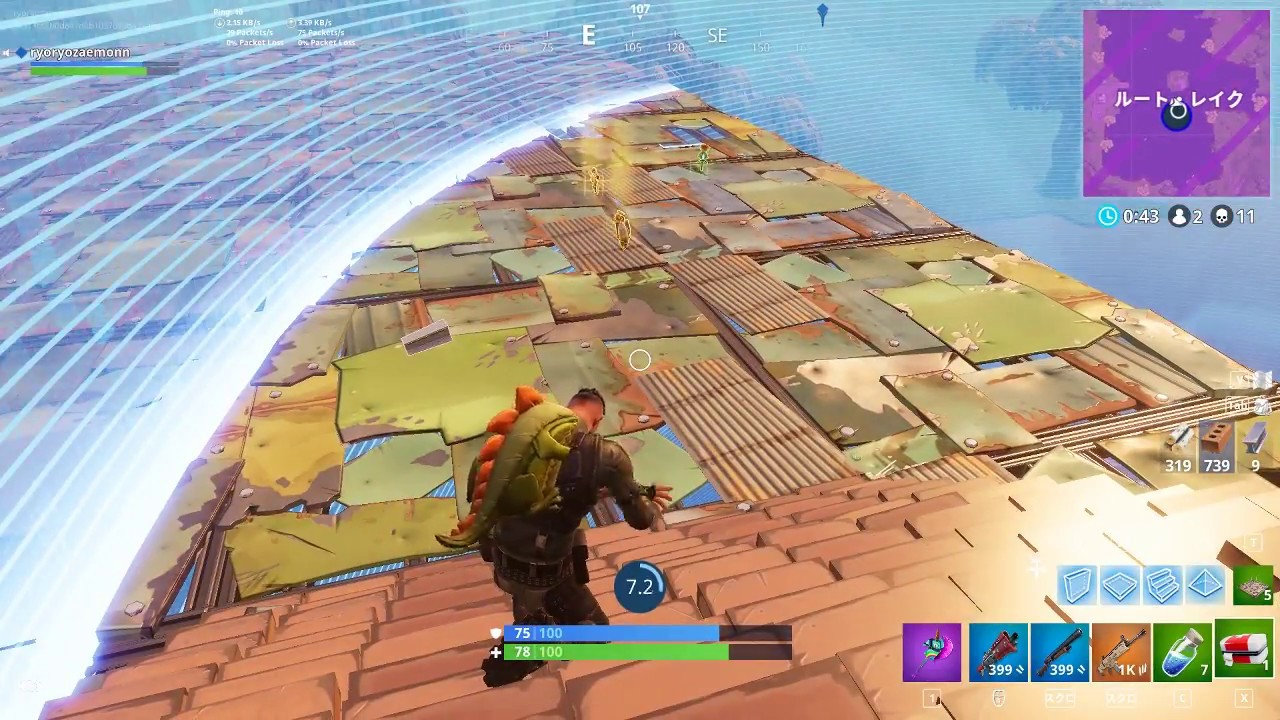 湖を埋め『くっつき爆弾』を上から投げるだけで優勝するゴミプレイ＾＾【FORTNITE】