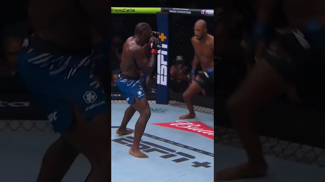 MVP showboating after dropping Jared Cannonier at #UFC319! 💥 #UFC #UFCIndia