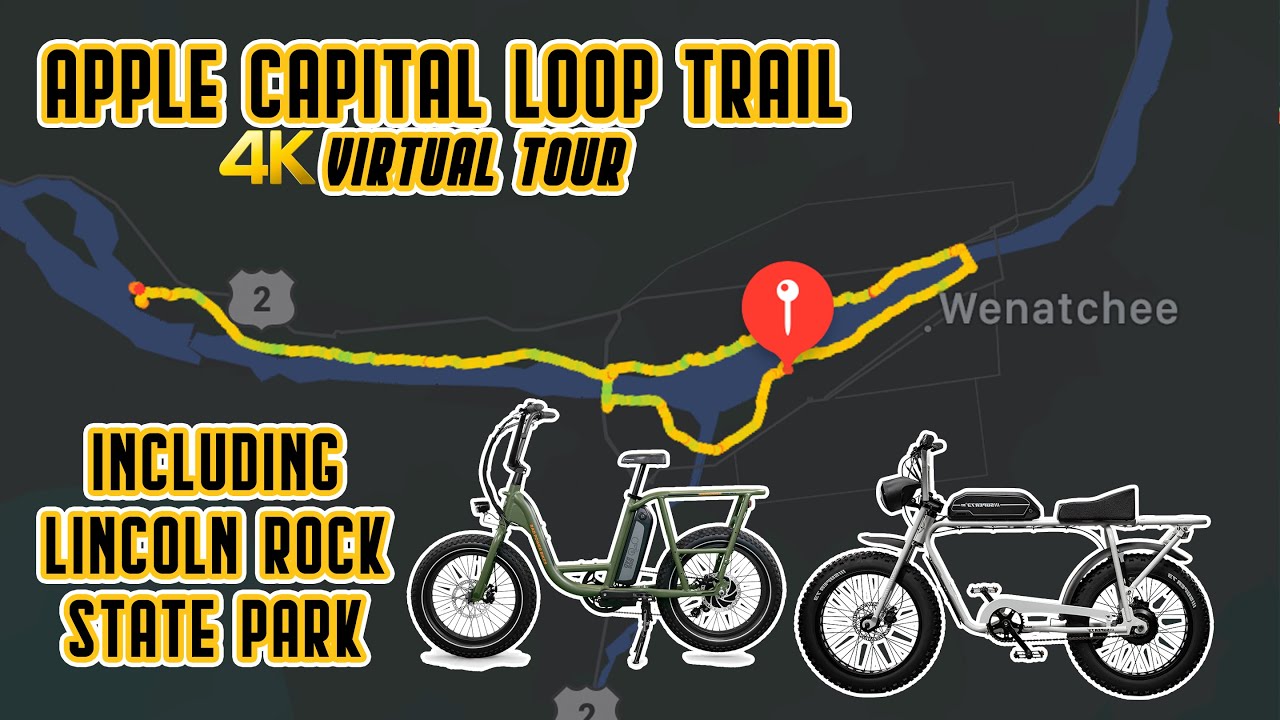 APPLE CAPITAL LOOP TRAIL & LINCOLN ROCK STATE PARK // VIRTUAL 4K TOUR // PERFECT FAMILY RIDE
