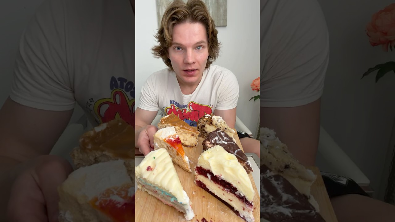 Ем чизкейк из Cheesecake Factory #шорты #еда #мукбанг #торт