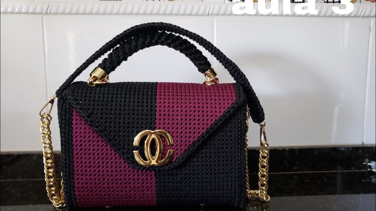 COMO FAZER BOLSA BORDADA EM TELA PARTE 3