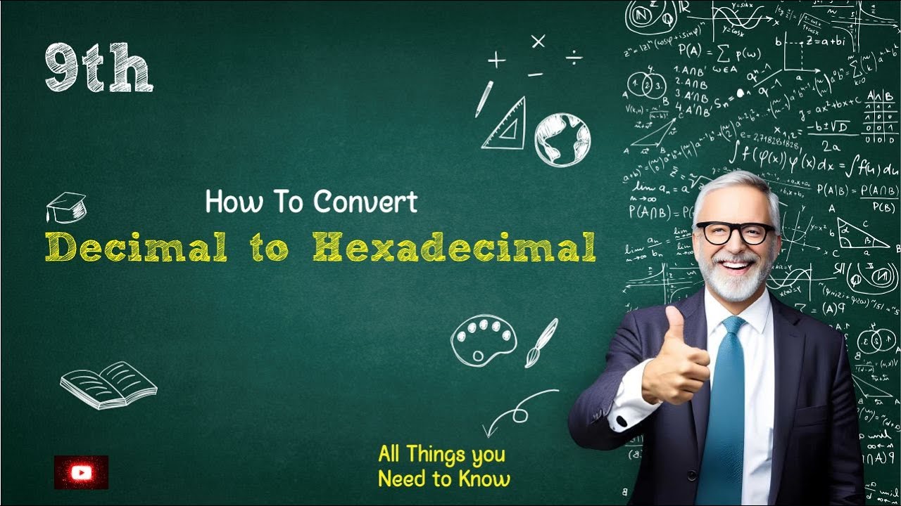 Decimal to Hexadecimal Conversion | 9th Computer new Book - Chapter 2