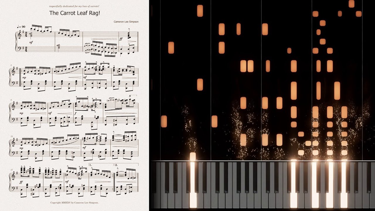 The Carrot Leaf Rag – Cameron Lee Simpson – Ragtime Piano (2025)