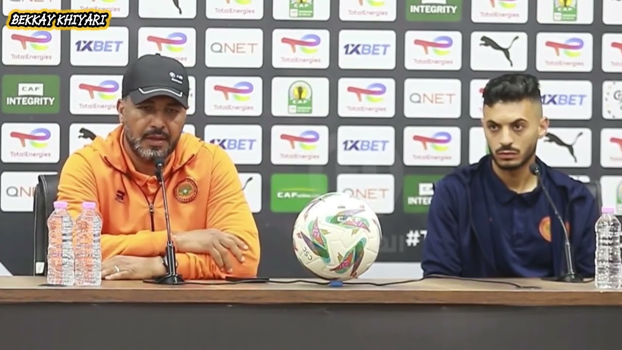 اللقاء الصحفي لمدرب نهضة بركان معين الشعباني قبل المباراة امام شباب قسنطينة