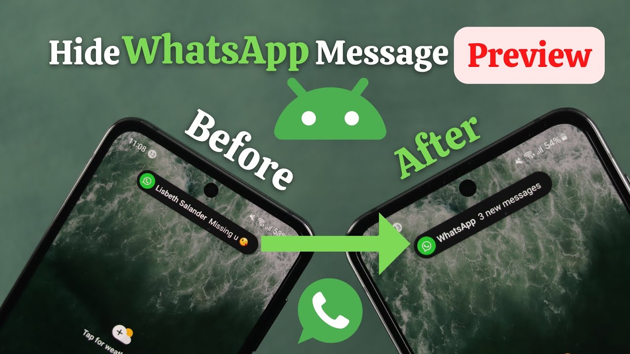 How to Turn Off WhatsApp Message Preview in the Notification Bar! [Hide Preview]