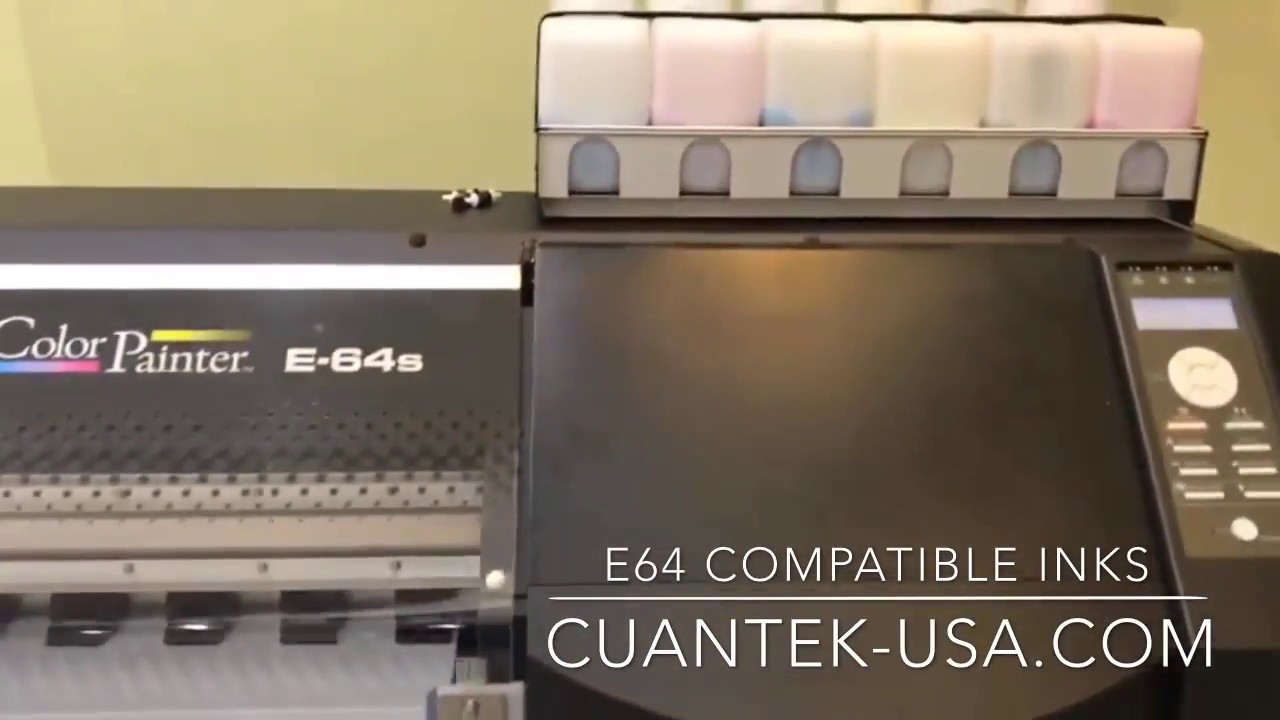 OKI ColorPainter E64 with compatible Inks