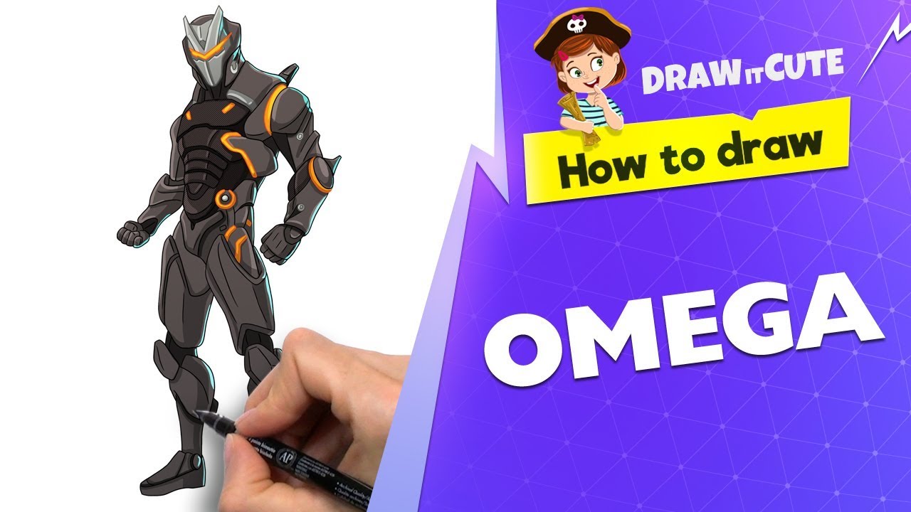 How to draw Omega| Fortnite season 4 drawing tutorial