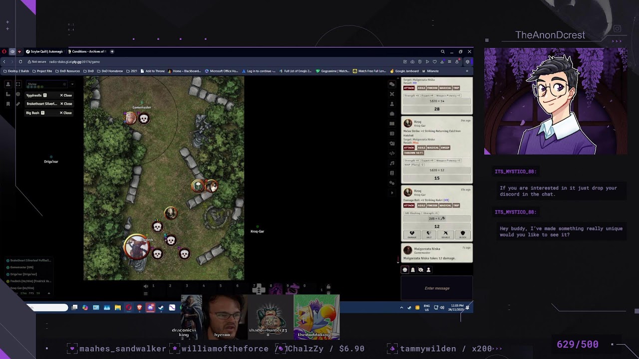 [OCE | PC] [ENGTuber] Initiative Roll RPG: Kingmaker Session 29 | !commands