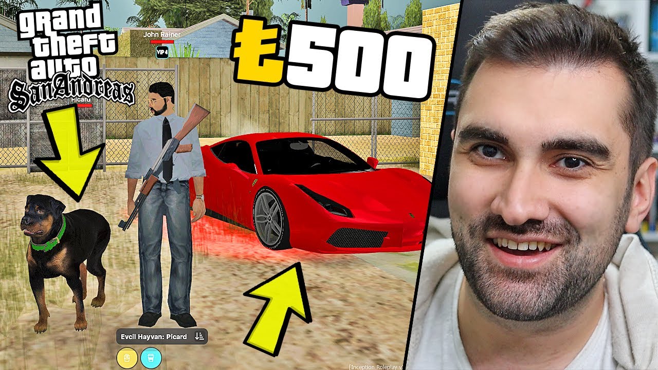 MTA SAN ANDREAS TÜRK SUNUCUDA 500 TL HARCADIM ! YENİ SÜPER ARABAM VE KÖPEĞİM !