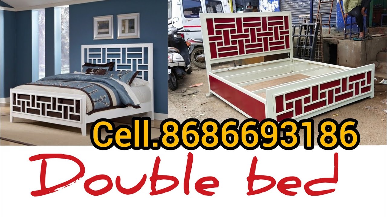 super deluxe iron bed || step by step|| how make a double bed for home|| latest design for 2021..