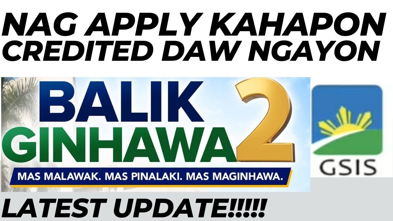MAS MABILIS MA-CREDIT ANG GSIS BALIK GINHAWA 2 LOAN MORATORIUM