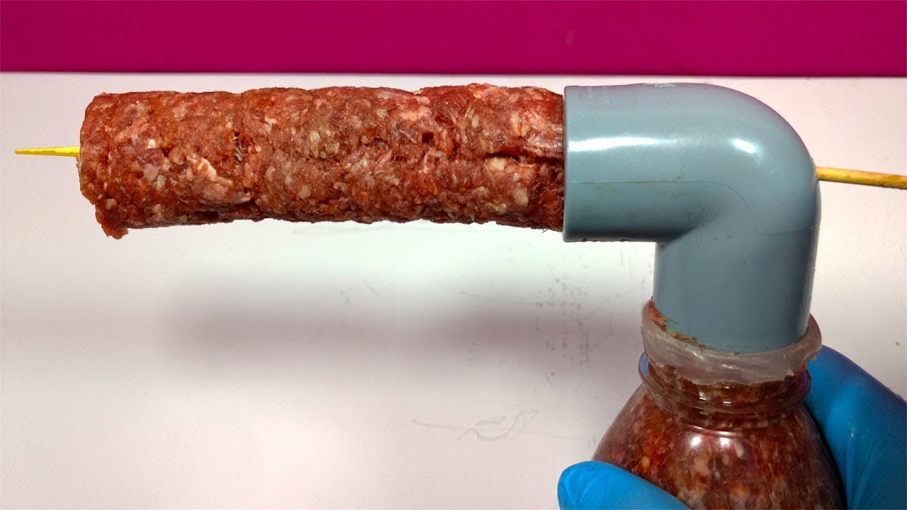 COMO HACER una MÁQUINA para hacer SALCHICHAS casera muy fácil