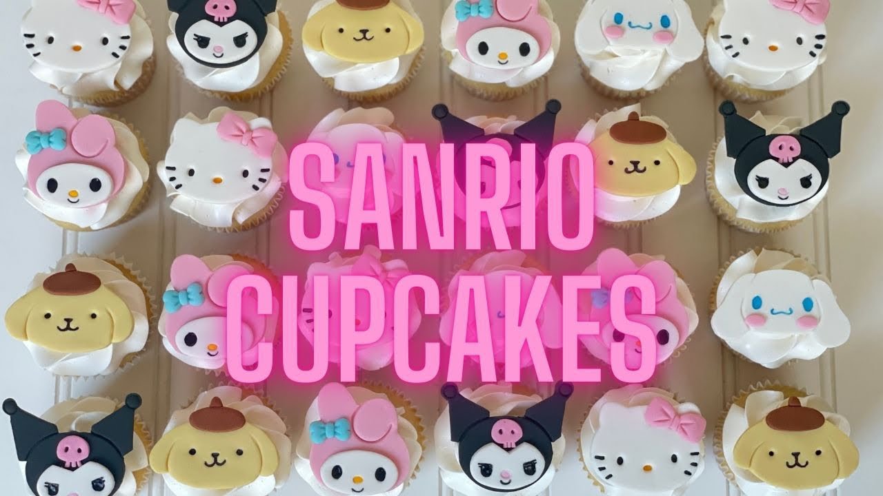 Sanrio cupcakes toppers all handcut