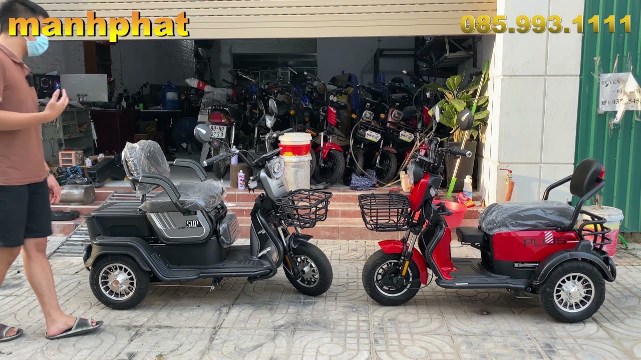 SO SÁNH XE ĐIỆN 3 BÁNH MINI PLUS VÀ XE ĐIỆN 3 BÁNH PRO/ XE ĐIỆN MẠNH PHÁT