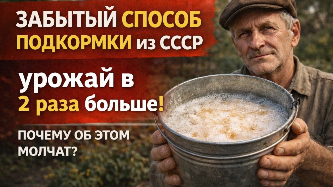 ЗАБЫТЫЙ СПОСОБ ПОДКОРМКИ ИЗ СССР — урожай в 2 раза больше! Почему об этом молчат?