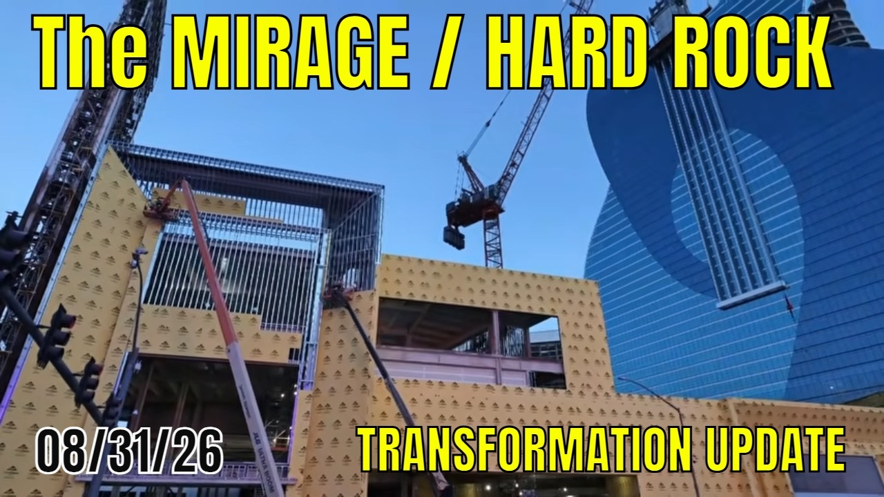 Обновление информации о преобразовании Mirage в Hard Rock Hotel 31.08.2026