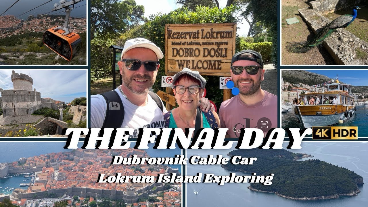 Final Day in Dubrovnik | Lokrum Island Nature Walk & Breathtaking Cable Car Views!