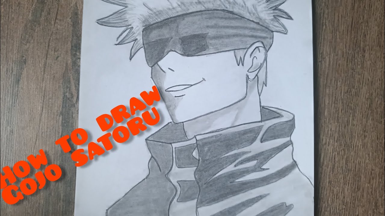 Drawing of gojo satoru #video #5minute #easy 