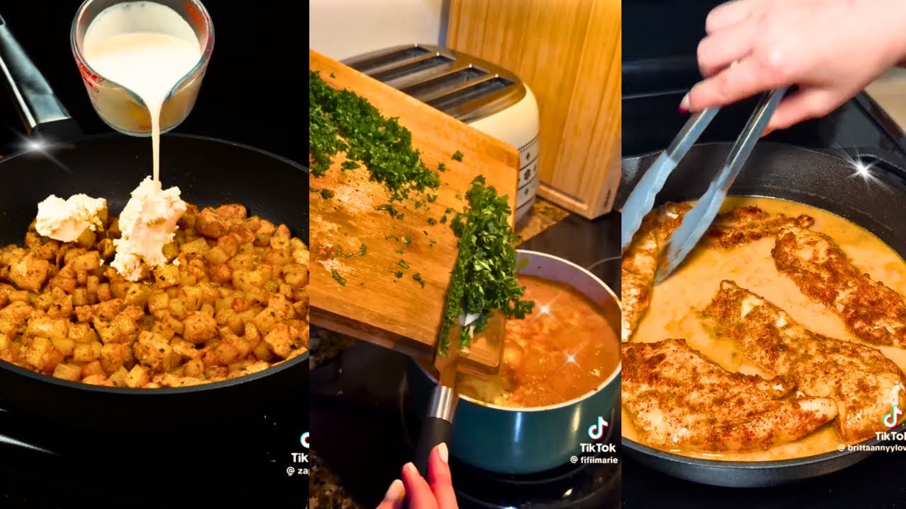 Cooking ASMR 🥩🧈🍳 tiktok compilation 