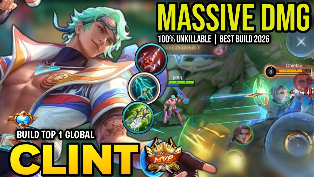 CLINT BEST BUILD 2026 | BUILD TOP 1 GLOBAL CLINT GAMEPLAY | MOBILE LEGENDS✓